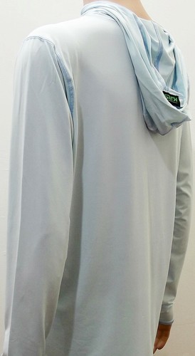 Camisa de sol con capucha azul hielo Kast Extreme equipo de pesca Ronin Tech Top azul hielo grande nueva con etiquetas op - Imagen 4 de 11