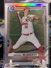 2021 Bowman Draft Chrome Refractor #BDC-91 Michael McGreevy 6F