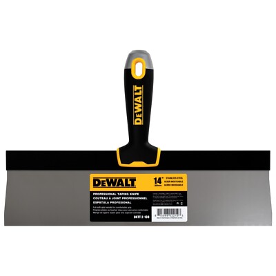 DEWALT Taping Knife 14&quot; Stainless Steel Drywall Taping Tool 