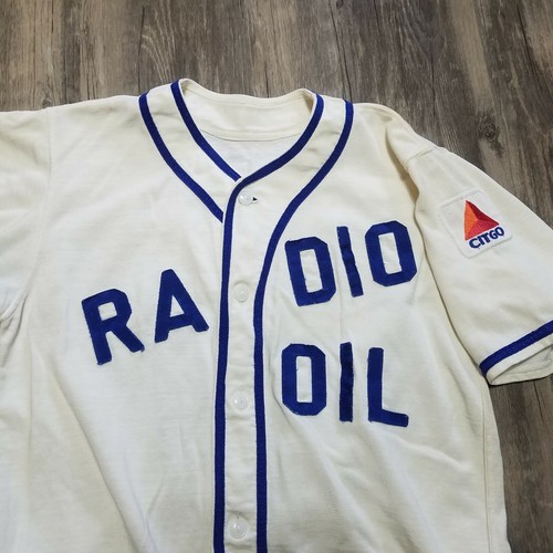 Vintage Radio Oil Citgo Button Up Shirt #44 Automotive Company Jersey Sz Medium - Picture 2 of 7