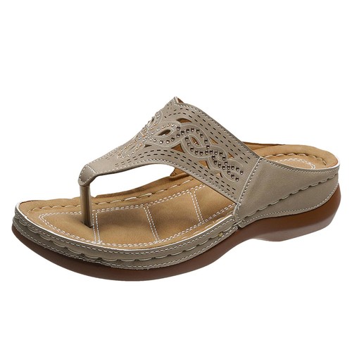 Orthopedic Sandals Soft Cushion Summer Thong Slippers Casual Comfy Shoes - Picture 10 of 35