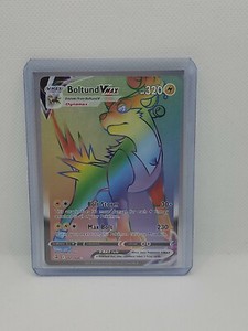 Pokemon Fusion Strike - Boltund VMAX 267/264 Secret Rare Rainbow NM-MINT