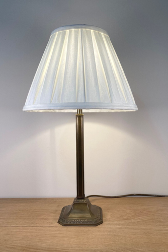 Vintage Antique Brass Table Lamp Base H37cm Rewired - Picture 4 of 8
