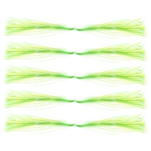 5 Stück Crystal Flash Line Holografisches Lametta Fliegenfischen Bindematerial Grün