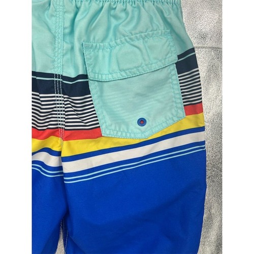 Old Navy Boys Multicolor Striped Swim Trunks Size M 8 Quick-Dry Lined - Picture 9 of 9