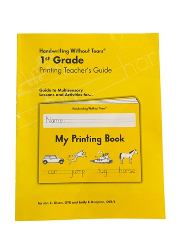 Handwriting Without Tears 1st Grade Printing Teacher’s Guide Multisensory Lesson