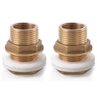 Brass Rain Screw Connector Set for Efficient Water Management Pack of 2