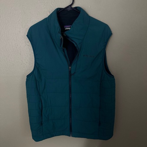 Patagonia Nano Air Weste Blau Herren Größe L Ärmellos Reißverschluss