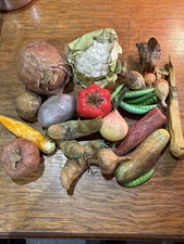 Vintage Realistic Artificial Faux Vegetables Prop/Display Lot Of 17 Staging