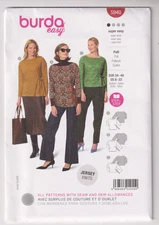 5940 BURDA Easy - Knit Pullover TOP - Sz 8 to 22