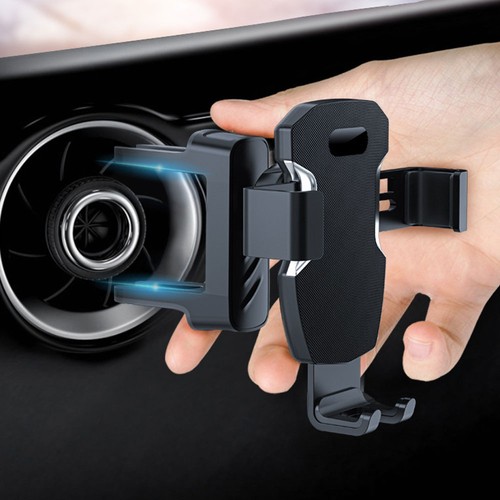 Gravity Car Phone Holder Air Vent Support For Round Air Outlet Clip GPS Bracket. - Foto 2 di 10