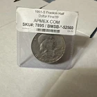 1951-S 50C Franklin Half Dollar Graded F-XF By APMEX Very Nice 90%silver