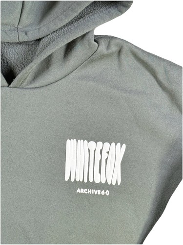 White Fox Archive 6.0 Hoodie Women’s Sz L Color Forrest Green/Gray White Letters - Picture 3 of 7