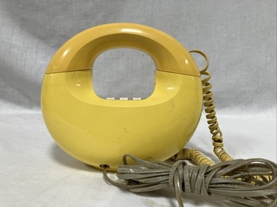 Vintage Western Electric Yellow Sculptura Donut Push Button
