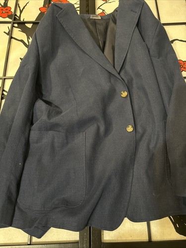 alan flusser Navy Blue blazer Xl - Picture 5 of 12