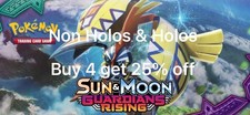 Pokemon TCG Sun & Moon Guardians Rising Non Holos & Holos choose your own