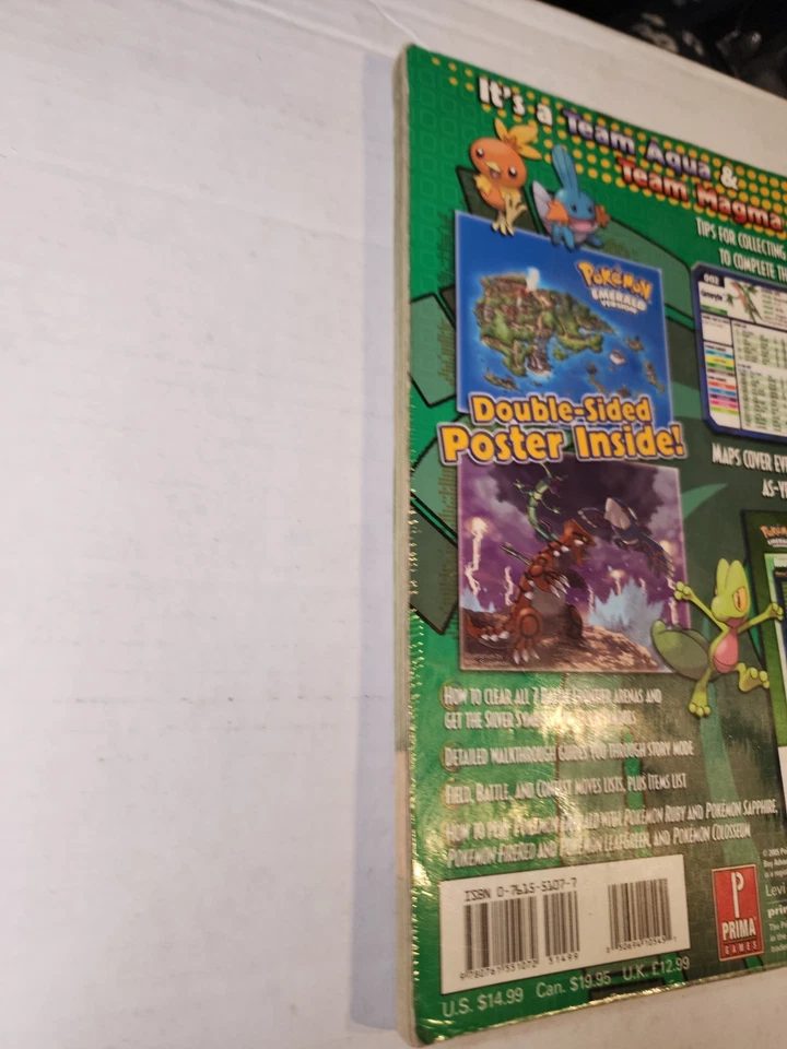 Pokémon Emerald Game Boy Advance EB Games Limited Edition Box Manual Map Poster - Image 4 of 4