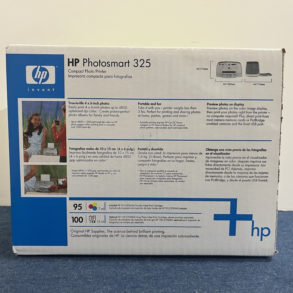 HP Photo smart Compact Photo Printer New In Sealed Box w Extras Photo Paper HP Photo smart Compact Photo Printer New In Sealed Box w Extras Photo Paper