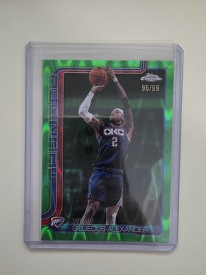 /99 Topps Chrome Update 2025-26 Shai Gilgeous-Alexander Green Wave #10