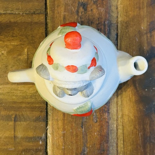 Vintage 1995 Hermitage Pottery Mouse in Teapot Trinket Box – Christmas Holiday - Picture 9 of 12