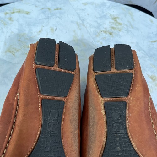Mocassini Cole Haan Howland da uomo taglia 11M scarpe in pelle marrone comodi casual Penny - Foto 10 di 11