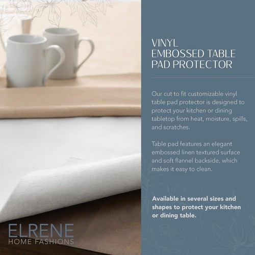 Elrene Home Fashions Deluxe Heavy 108" x 52" (Rectangular), White - Picture 2 of 8