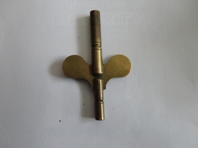 Antique Seth Thomas ''Eclipse''  Brass Clock Key Double Ended - #5 and #4 Ends 