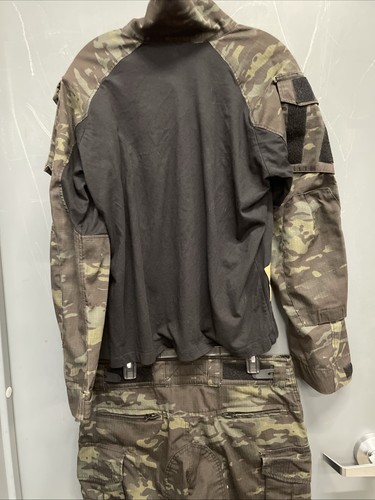 Pantalones de equipo táctico negros Emerson G3 MultiCam para hombre talla 35x33 - Camisa XL - Imagen 9 de 11