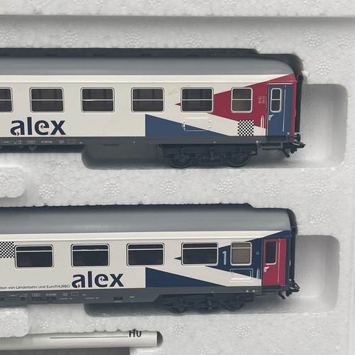Marklin 42953 - Set 3 carrozze passeggeri treno espresso ALEX con scatola - VENDITORE USA - Foto 5 di 11