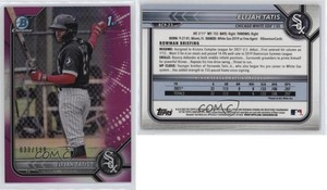 2022 Bowman Chrome Prospects Fuchsia Refractor /199 Elijah Tatis #BCP-23