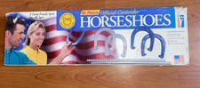 NEW VTG ST PIERRE Pitching Horseshoes Stakes Blue Silver  Official Contender USA
