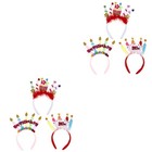  2 PCS Geburtstagskrone Stirnband Party-Stirnbänder Kinder Haarband