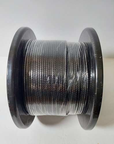 Cavo per ringhiera a ponte 400 piedi 1/8" nero T316 cavo in acciaio inox - Foto 2 di 3
