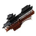  Mini Pagoda Statue Miniature Japanese Pavilion Aquarium Bridge Figurine Fish