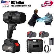 Electric Cordless Leaf Blower 36000RPM Handheld Leaf Blower 2X Battery & Charger