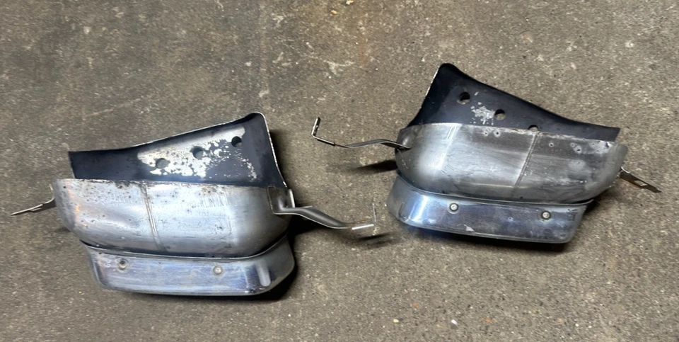 Juego de puntas cromadas silenciador de escape trasero izquierdo y derecho BMW 750li 2013 fabricante de equipos originales Foto 4 de 4