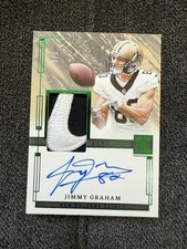 2024 Panini Impeccable Jimmy Graham 3/5 Nike Swoosh Autograph Elegance Saints