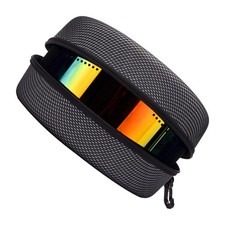 Grey Eva Glasses Case Waterproof Durable Outdoor Ski Goggle Protection with Hook