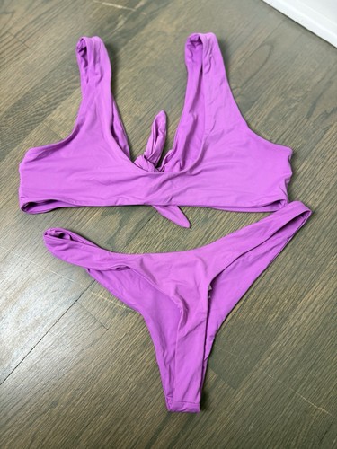 Dippin Gänseblümchen Tanga Bikini groß lila vorne zum Binden - Bild 4 von 11