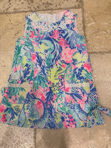 Lilly Pulitzer little girl size 2 Shift Dress mermaid print