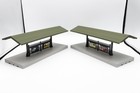 MTH 30-90094 Rail King Dark Red Stone Passenger Station & Dual Platforms TESTED — photo 8