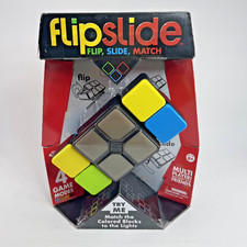 Flipslide Electronic Puzzle Game Handheld Brain Teaser Lights Colors Toy