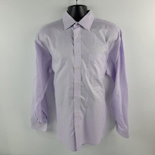 Jos A Bank n6 purple dress shirt travelers collection L 16-35 button down