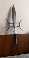 Antique large Chinese/Vietnamese polearm - Halberd/Ji. 18-19th C.