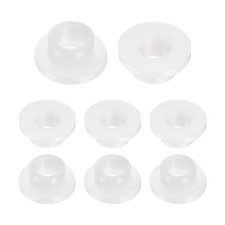 8pcs Flanged Sleeve Bearings ID 8mm x OD 10.9mm x Length 7.4mm, White