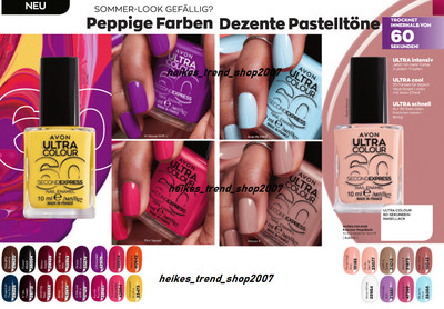 AVON Ultra Colour Nagellack Trocken in 60 Sekunden NEU