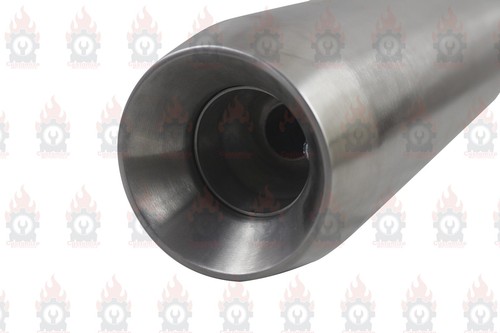 STALLION OUTLANDER SILVER EXHAUST "WITH MID PIPE FIT FOR ROYAL ENFIELD BEAR 650" - Picture 11 of 11