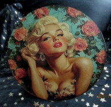 MARYLIN MONROE * Il regalo perfetto per i fan Marylin TARGA ALLUMINIO Ø 20