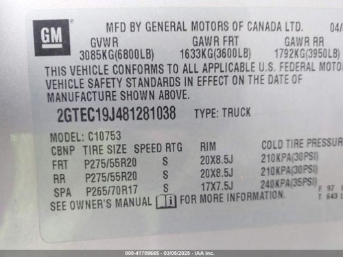 Audio Equipment Radio Opt US8 Fits 07-14 SIERRA 2500 PICKUP 2498957 - Picture 10 of 11