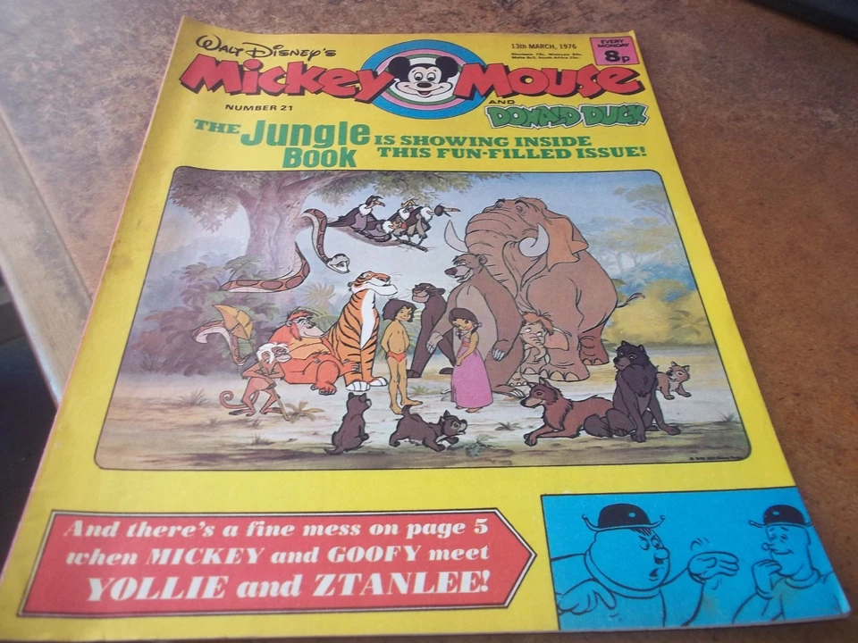 Walt Disney's Mickey Mouse and Donald Duck Comic 13 March 1976 No 21 weekly GC - Image 1 of 1